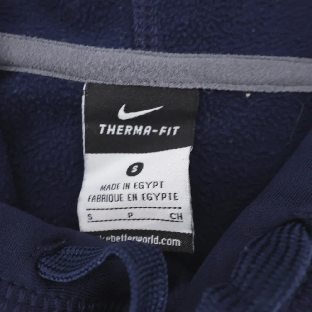 Nike Jordan Jumpman Michigan Wolverines Therma-FIT Hoodie Navy Blue‎ Mens Small